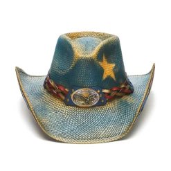Stampede Straw Patriotic Cowboy Hat - Blue Star USA 7 Stampede Straw Patriotic Cowboy Hat - Blue Star USA -Fashion Western Hat 2 89dbd170 247e 4a11 ab26 92fe057cac6f