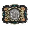 Nocona Indian Chief Skull Belt Buckle
