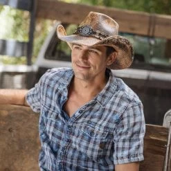 Stampede Men's Straw Cowboy Hat - The Revolver 9 Stampede Men's Straw Cowboy Hat - The Revolver -Fashion Western Hat image 14559b48 3ab0 47d0 8e5f b24271472a99