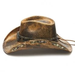 Stampede Men's Straw Cowboy Hat - The Revolver 8 Stampede Men's Straw Cowboy Hat - The Revolver -Fashion Western Hat image 60189344 15ec 4b64 a485 dcd47e3f157f
