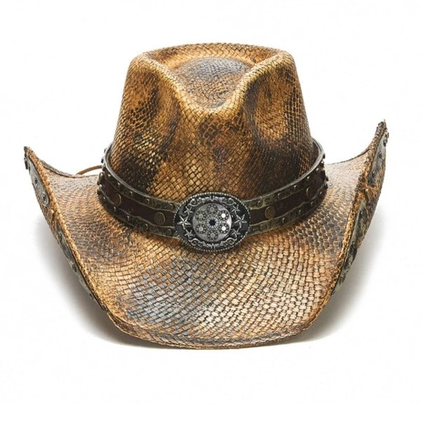 Stampede Men's Straw Cowboy Hat - The Revolver 2 Stampede Men's Straw Cowboy Hat - The Revolver - Image 2