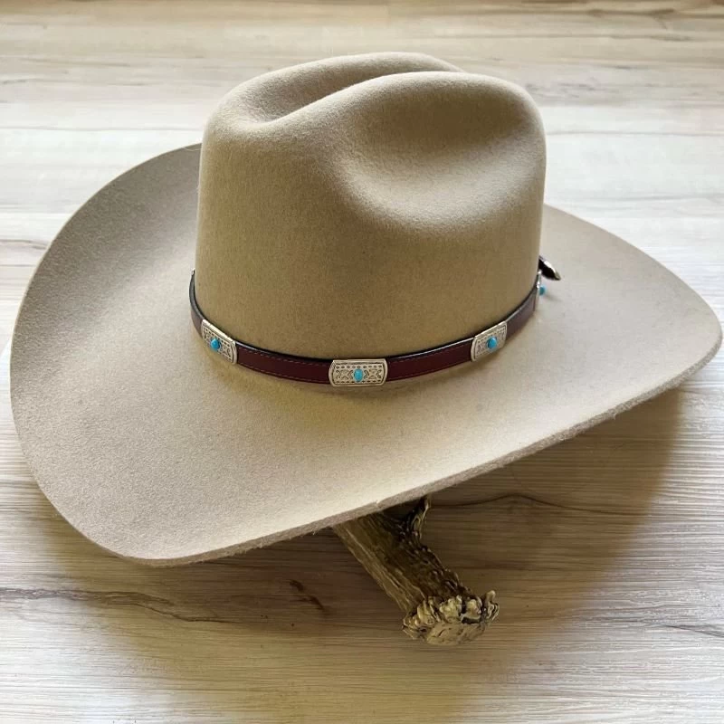 Western Leather Hat Band - El Cielo 5 Western Leather Hat Band - El Cielo - Image 5