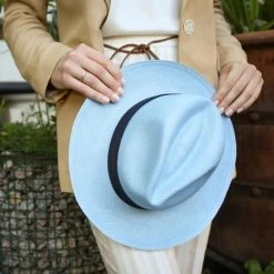 Ronnel Panama Straw Blue Fedora Hat | The Martin 7 Ronnel Panama Straw Blue Fedora Hat | The Martin -Fashion Western Hat medium 05ad5783 67a0 4c99 9be0 42ee1c5c1e1a