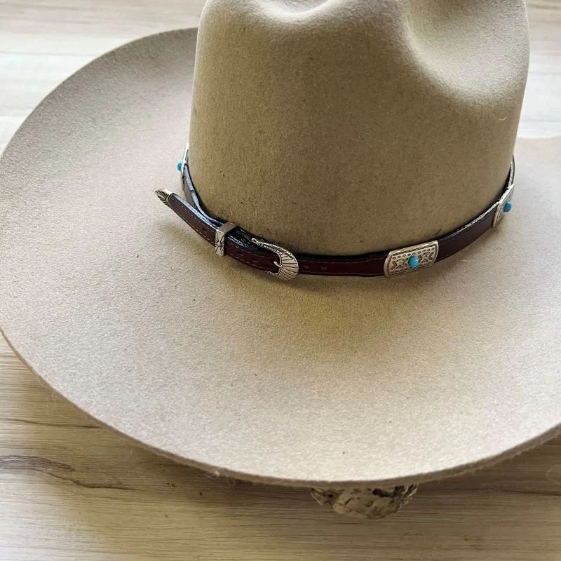 Western Leather Hat Band - El Cielo 6 Western Leather Hat Band - El Cielo - Image 6
