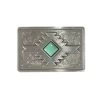 Blazin Roxx Southwest Rectangle Buckle Diamond Turquoise