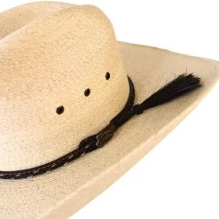 Justin Bent Rail Buckhorn Palm Leaf Cowboy Hat -Fashion Western Hat medium 0be2e770 d344 4dc3 b978 9a1580bc2bf4
