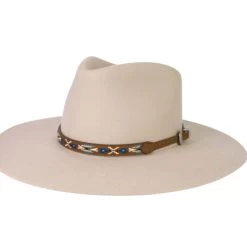 Twister Embroidered Leather Hat Band