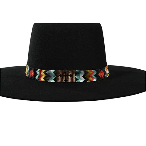Twister Beaded Multicolor Cross Hat Band 2 Twister Beaded Multicolor Cross Hat Band - Image 2