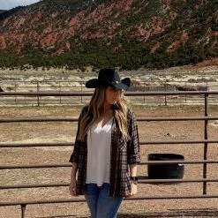 Stetson Black Leather Cowboy Hat - Roxbury -Fashion Western Hat medium 29f68278 68b7 486c 8675 166f8992c6f0