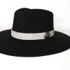Genuine Cowhide Hat Band - Speckled Grey