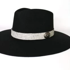 Genuine Cowhide Hat Band - Speckled Grey
