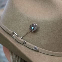 Peyote Bird Sterling Silver T-Bird Hat Stick Pin