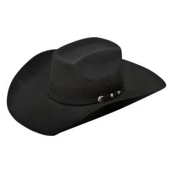 Ariat Added Money 2X Black Wool Cowboy Hat