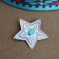Double D Ranch Sterling Silver Star Hat Pin