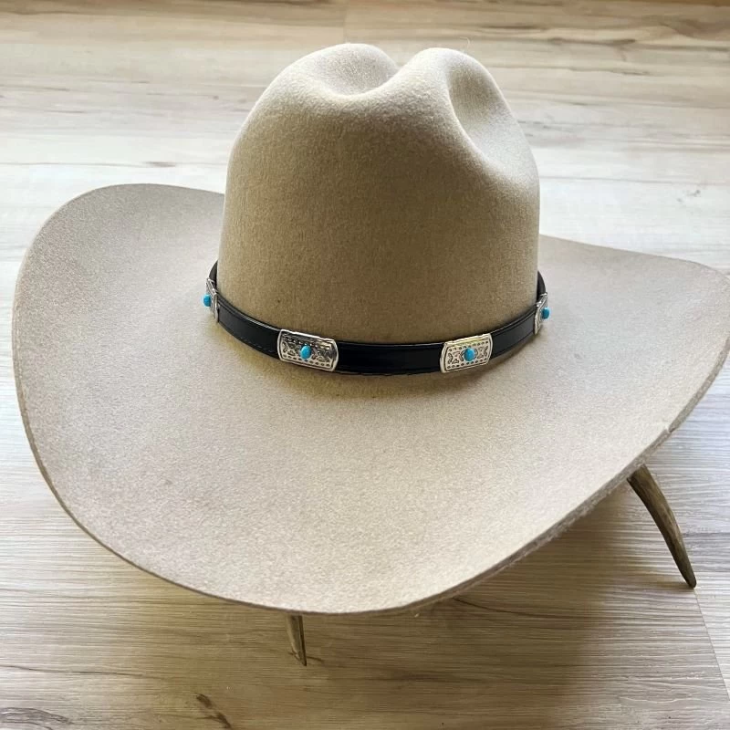Western Leather Hat Band - El Cielo 1 Western Leather Hat Band - El Cielo