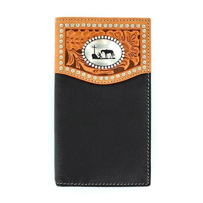 Nocona Cowboy Prayer Leather Wallet 1 Nocona Cowboy Prayer Leather Wallet