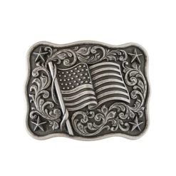 Nocona Men's USA Flag Belt Buckle
