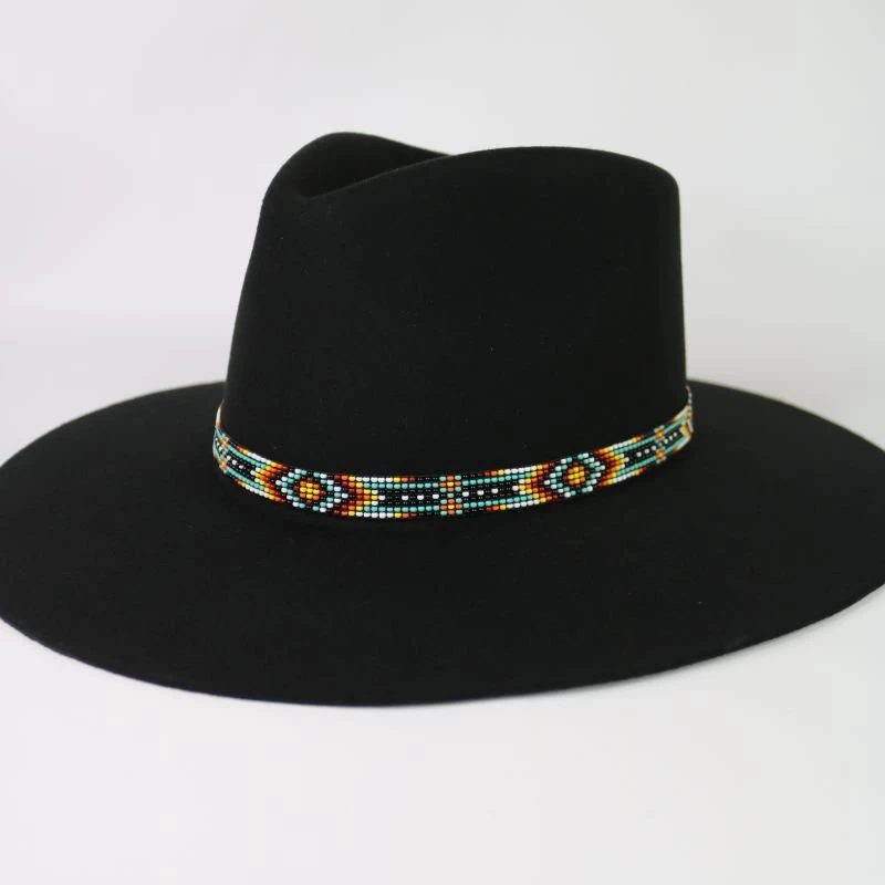 Western Beaded Hat Band - Aztec 1 Western Beaded Hat Band - Aztec
