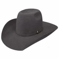 Resistol 90 Pay Window Grey Wool Cowboy Hat
