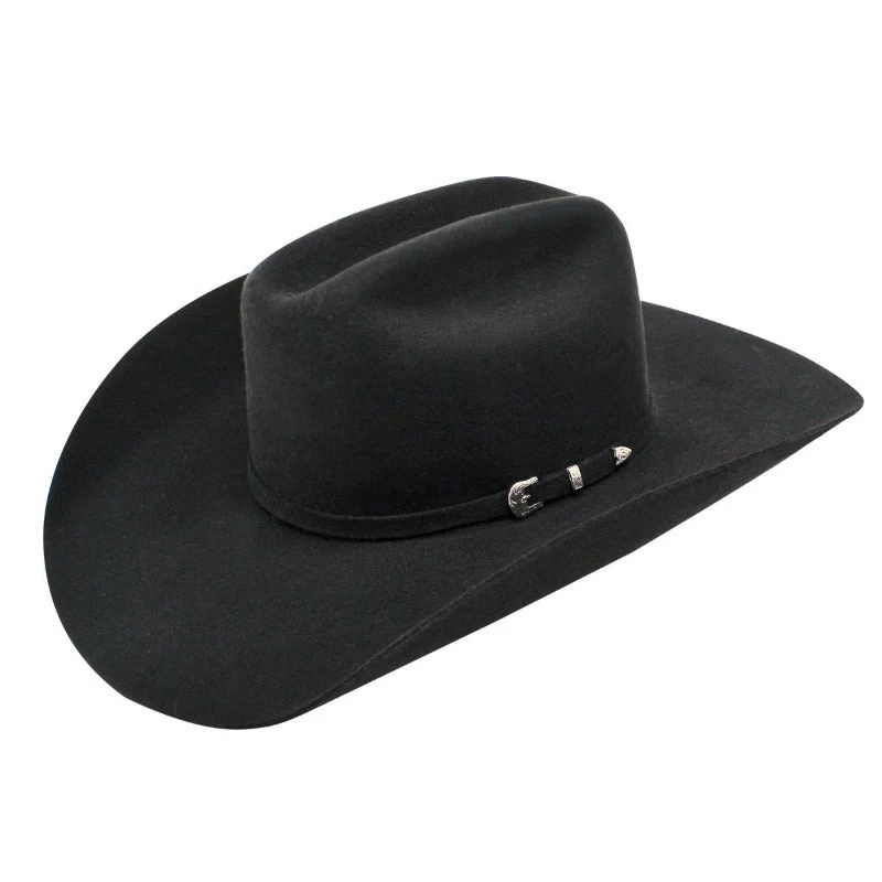Ariat 3X Double S Black Wool Cowboy Hat 1 Ariat 3X Double S Black Wool Cowboy Hat