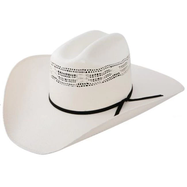 Resistol 7X Denison Vented Straw Cowboy Hat 1 Resistol 7X Denison Vented Straw Cowboy Hat