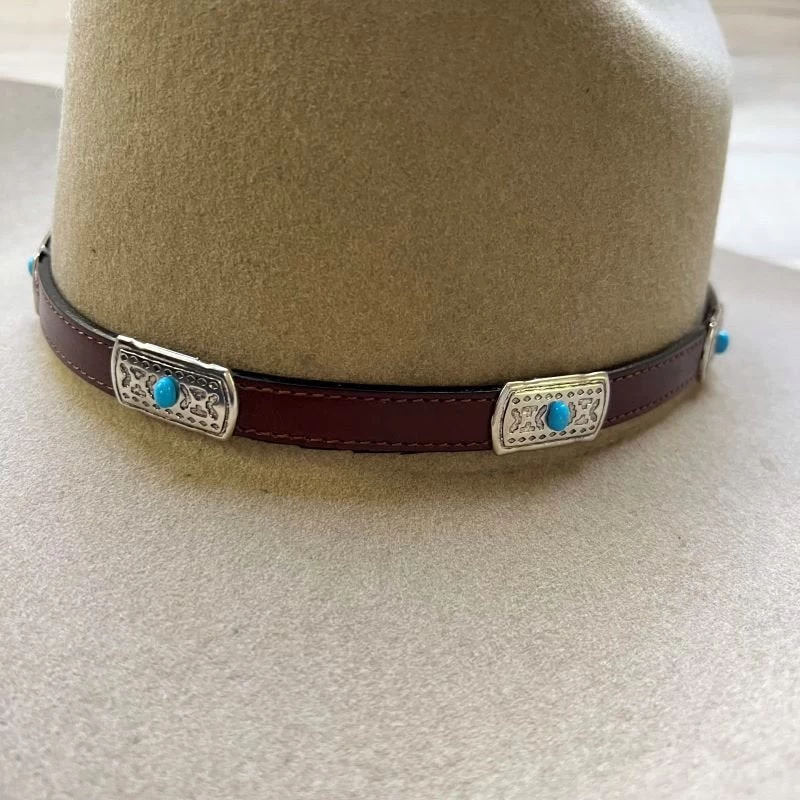 Western Leather Hat Band - El Cielo 4 Western Leather Hat Band - El Cielo - Image 4