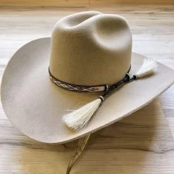 Twister Western Horsehair Tapestry Hat Band - Camino