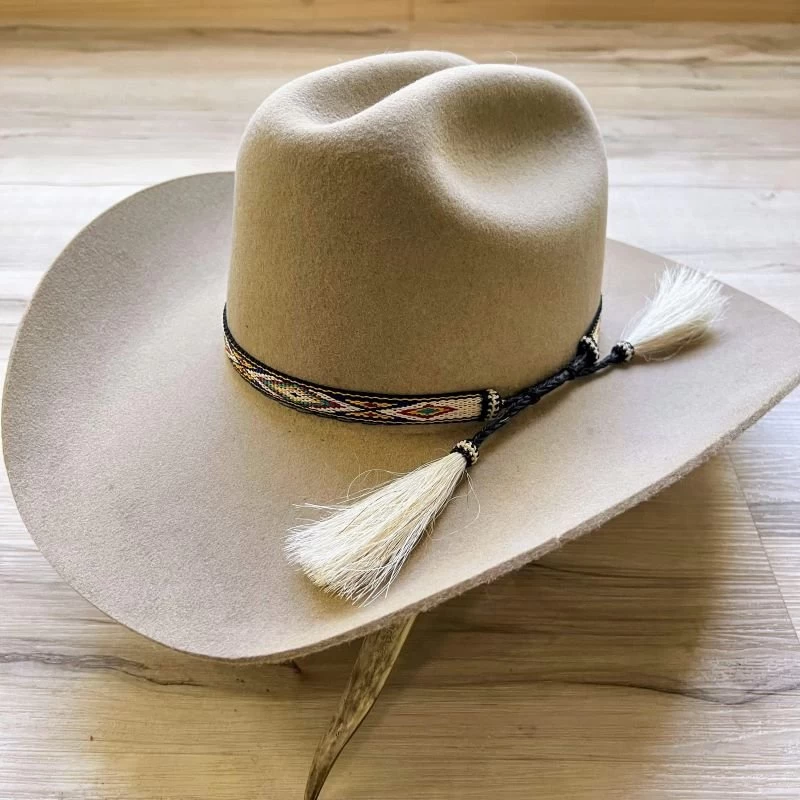 Twister Western Horsehair Tapestry Hat Band - Camino 1 Twister Western Horsehair Tapestry Hat Band - Camino
