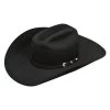 Ariat Black Double S Black Wool 2X Cowboy Hat