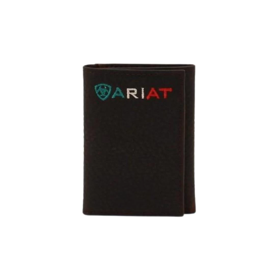 Ariat Men's Mexico Leather Trifold Wallet 1 Ariat Men's Mexico Leather Trifold Wallet